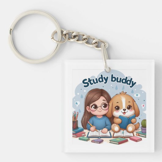 Porte-clés Porte - clé acrylique de l'école Buddy (Devant)