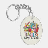 Porte-clés Porte - clé acrylique de l'enseignant (Devant gauche)