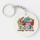 Porte-clés Porte - clé acrylique de l'enseignant (Devant)