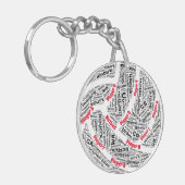 Porte-clés Porte - clé acrylique de l'équipe de Netball custo (Devant gauche)