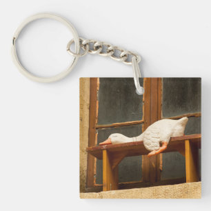 Porte-clés Porte - clé acrylique de l'oie endormie
