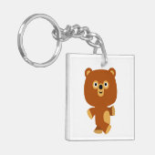 Porte-clés Porte - clé acrylique de l'ours assertif mignon (Devant gauche)