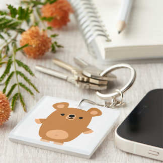 Porte-clés Porte - clé acrylique de l'ours de carton mignon