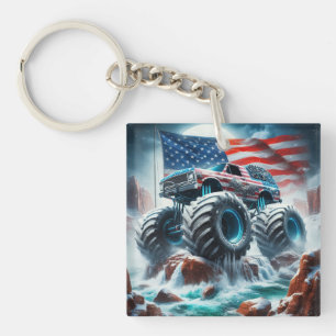 PORTE-CLÉS PORTE - CLÉ ACRYLIQUE DE MONSTER TRUCK