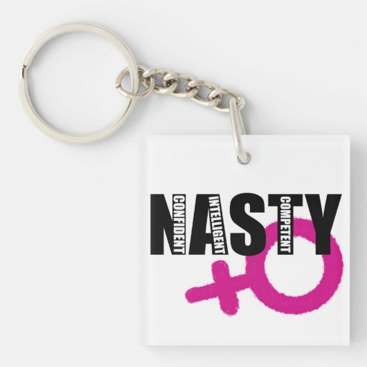 Porte-clés Porte - clé acrylique de Nasty Woman (Devant)