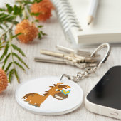 Porte-clés Porte - clé acrylique de papillon caricaturé migno (Devant droit)