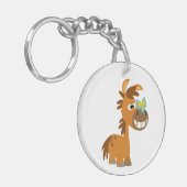 Porte-clés Porte - clé acrylique de papillon caricaturé migno (Devant gauche)