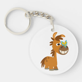Porte-clés Porte - clé acrylique de papillon caricaturé migno