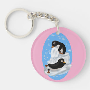 Porte-clés Porte - clé acrylique des manchots
