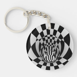 Porte-clés Porte - clé Acrylique d'illusion 3D personnalisée