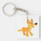 Porte-clés Porte - clé acrylique Dingo Cartoon mignon (Devant)