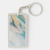 Porte-clés Porte - clé acrylique double face Boho Blue (Dos)