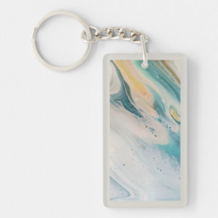 Porte-clés Porte - clé acrylique double face Boho Blue