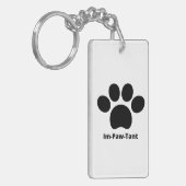 Porte-clés Porte - clé acrylique double face circulaire Im-Pa (Devant gauche)