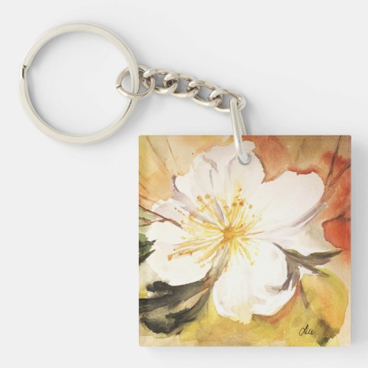 Porte-clés Porte - clé acrylique double face Magnolia (Devant)