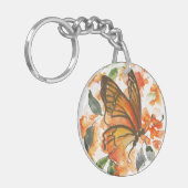 Porte-clés Porte - clé acrylique double face papillon (Devant gauche)