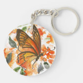 Porte-clés Porte - clé acrylique double face papillon (Dos)