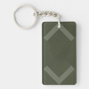 Porte-clés Porte - clé acrylique double vert mousse personnal