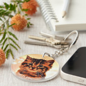 Porte-clés Porte - clé acrylique doux Nessy Kitty (recto-vers (Devant droit)