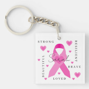 Porte-clés Porte - clé acrylique du cancer du sein