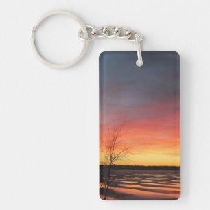 Porte-clés Porte - clé acrylique du coucher de soleil de Ice