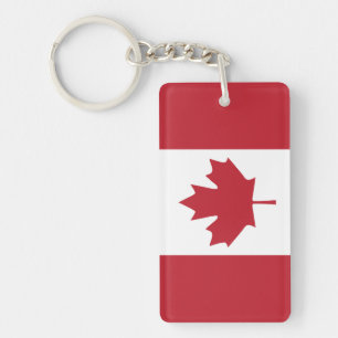 Porte-clés Porte - clé acrylique du drapeau du Canada