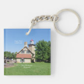 Porte-clés Porte - clé acrylique Eagle Bluff Lighthouse (Dos)