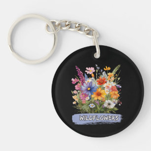 Porte-clés Porte - clé acrylique fleur sauvage