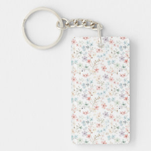 Porte-clés Porte - clé acrylique floral