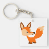 Porte-clés Porte - clé acrylique Fox agréable (Devant)