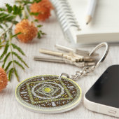 Porte-clés Porte - clé acrylique Gemini Mandala (Devant droit)