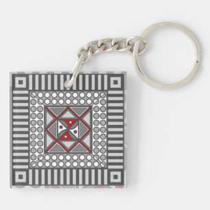 Porte-clés Porte - clé acrylique géométrique alternatif