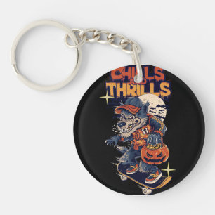 Porte-clés Porte - clé acrylique helloween jour cadeau spécia