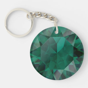 Porte-clés Porte - clé acrylique imprimé Faux Emerald