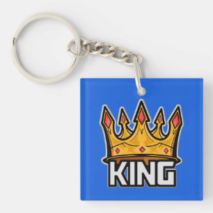 Porte-clés Porte - clé acrylique King Crown élégant