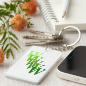 Porte-clés Porte - clé (acrylique) - Lettres et nom à pas (Devant droit)