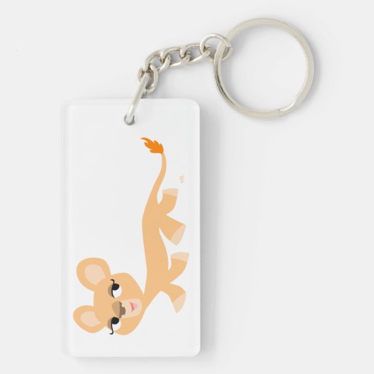Porte-clés Porte - clé acrylique Lioness Cool mignon (Dos)