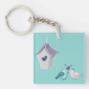 Porte-clés Porte - clé acrylique Little Lovebirds