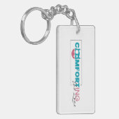 Porte-clés Porte - clé acrylique, Logo double face (Devant gauche)