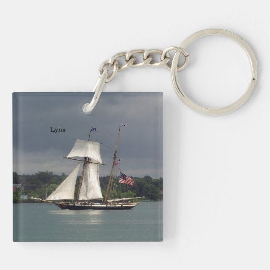 Porte-clés Porte - clé acrylique Lynx (Dos)