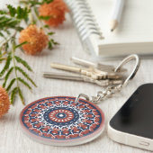 Porte-clés Porte - clé acrylique Mandala Design (Devant Droit)