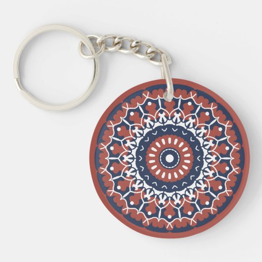 Porte-clés Porte - clé acrylique Mandala Design (Devant)