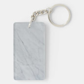 Porte-clés Porte - clé acrylique Marbre blanc pierre (Dos)