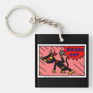 Porte-clés Porte - clé acrylique Mel NINJA CAT