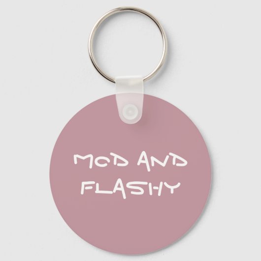 Porte-clés Porte - clé acrylique mod et flashy (Recto)