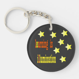 Porte-clés Porte - clé acrylique motivationnel avec étoiles
