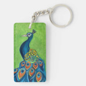 Porte-clés Porte - clé acrylique Peacock (Dos)