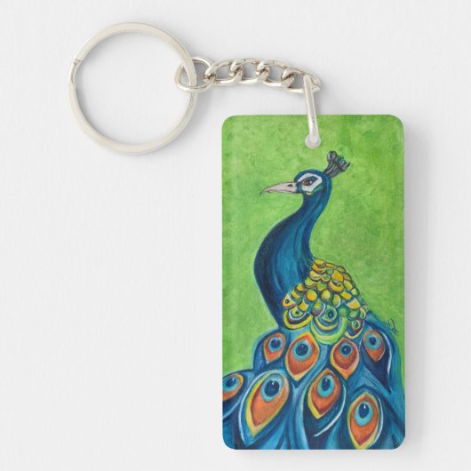 Porte-clés Porte - clé acrylique Peacock (Devant)