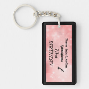 Porte-clés Porte - clé acrylique personnalisé 73e anniversair