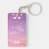 Porte-clés Porte - clé acrylique personnalisé - Conception un (Dos)